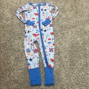 GUC Little Sleepies Stars, Stripes, and Sweets (Americana 2024 print) Zippie